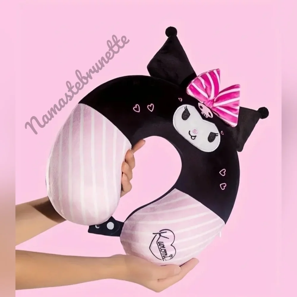 Kuromi U Shape Memory Foam Travel Neck Pillow